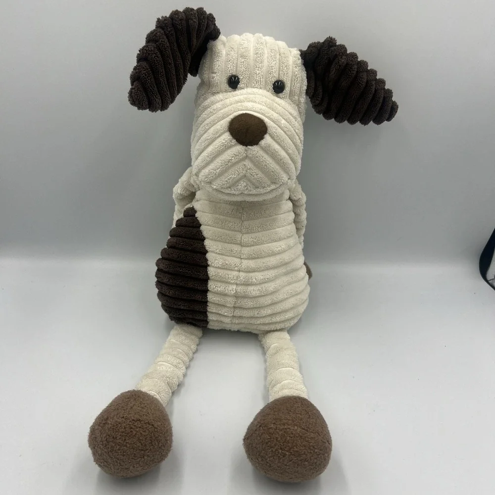 Cuddle Buddies Puppy Dog Plush Stuffed Animal Corduroy Cream Brown